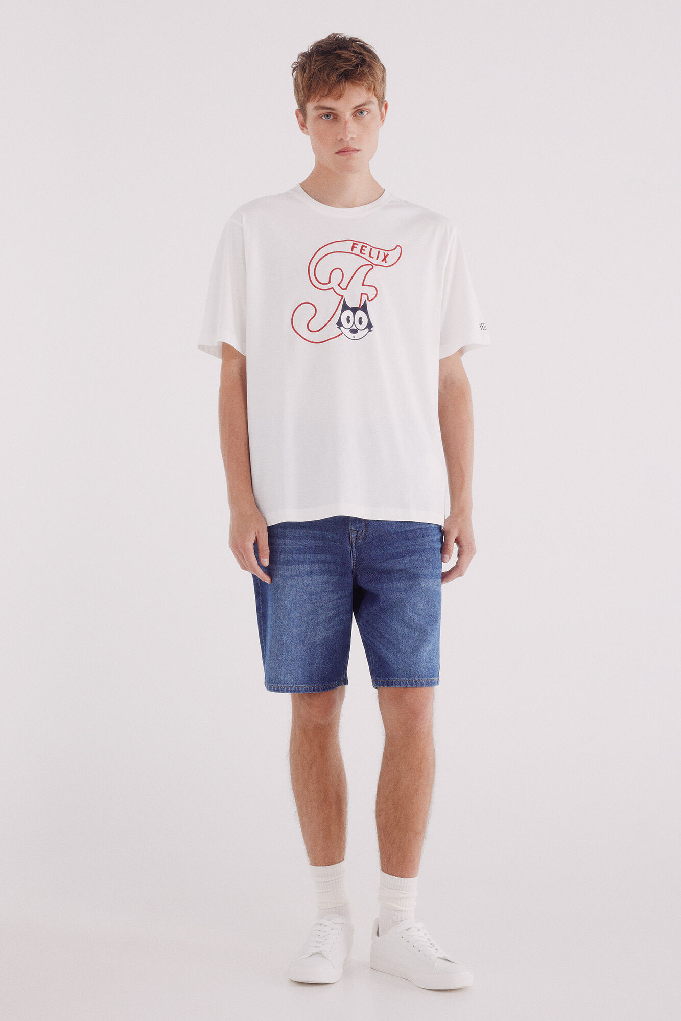 Springfield Camiseta Felix The Cat marfil