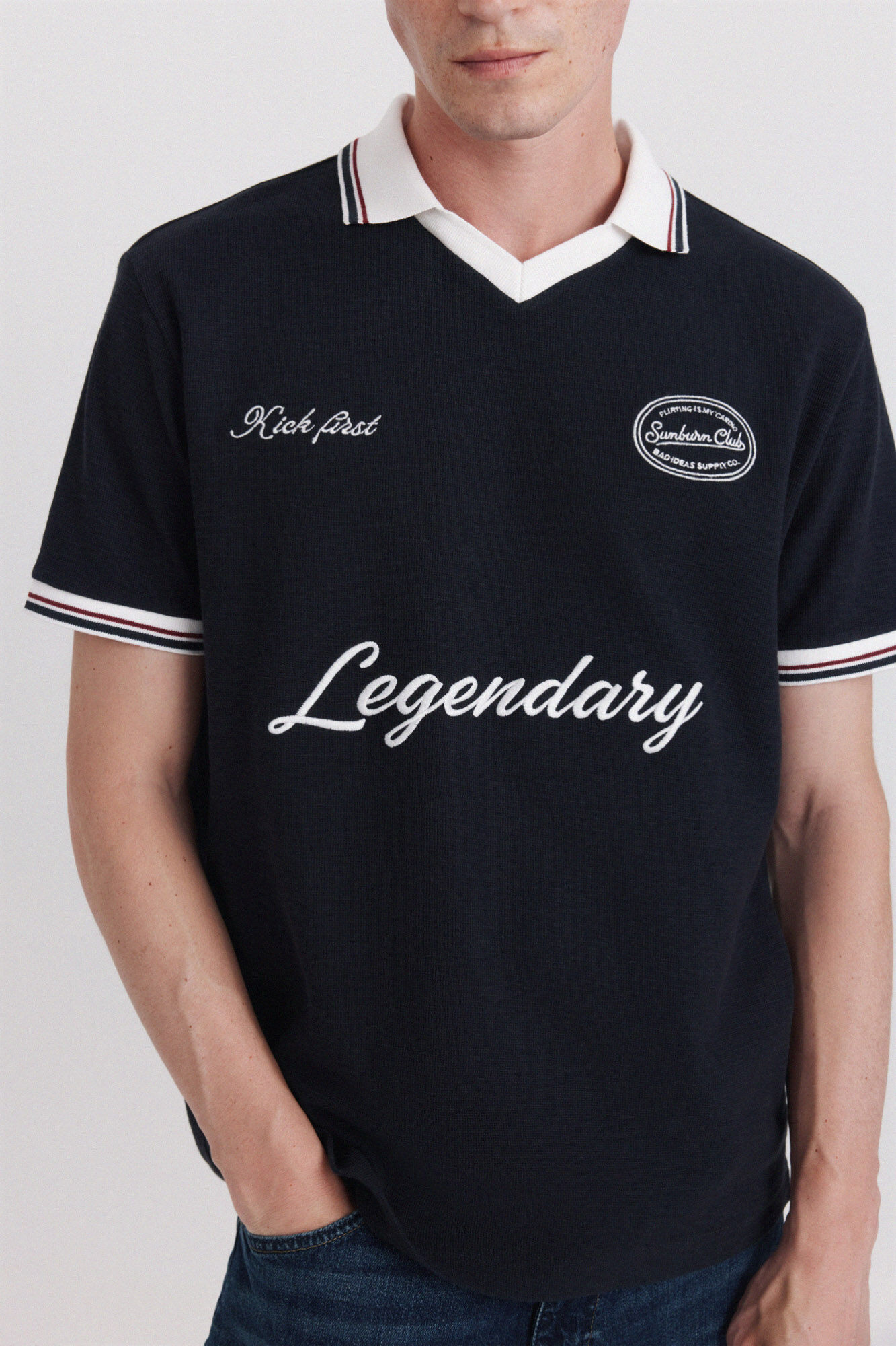 Springfield Polo deportivo de contraste regular fit