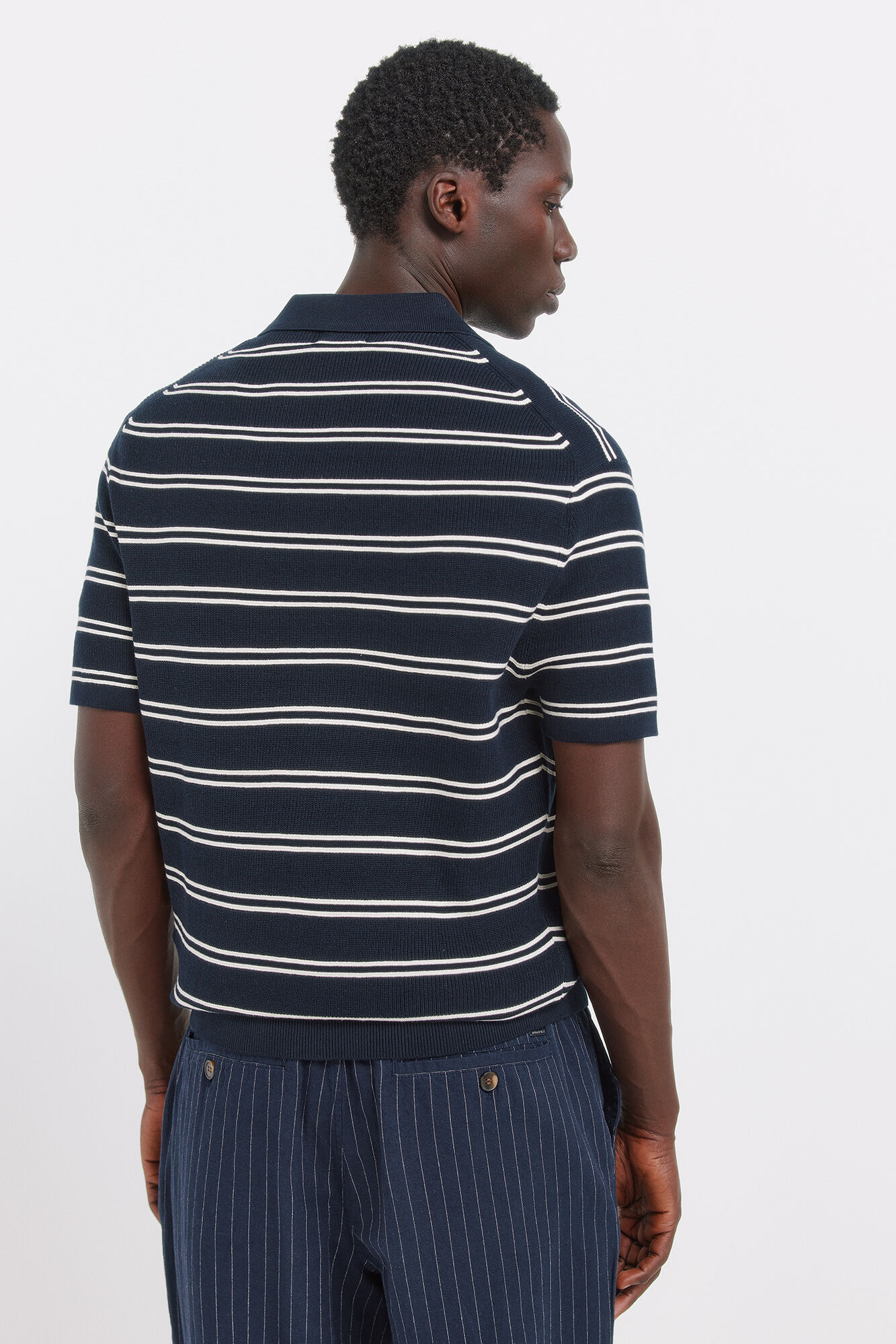 Springfield Polo de rayas m&uacute;ltiples azul