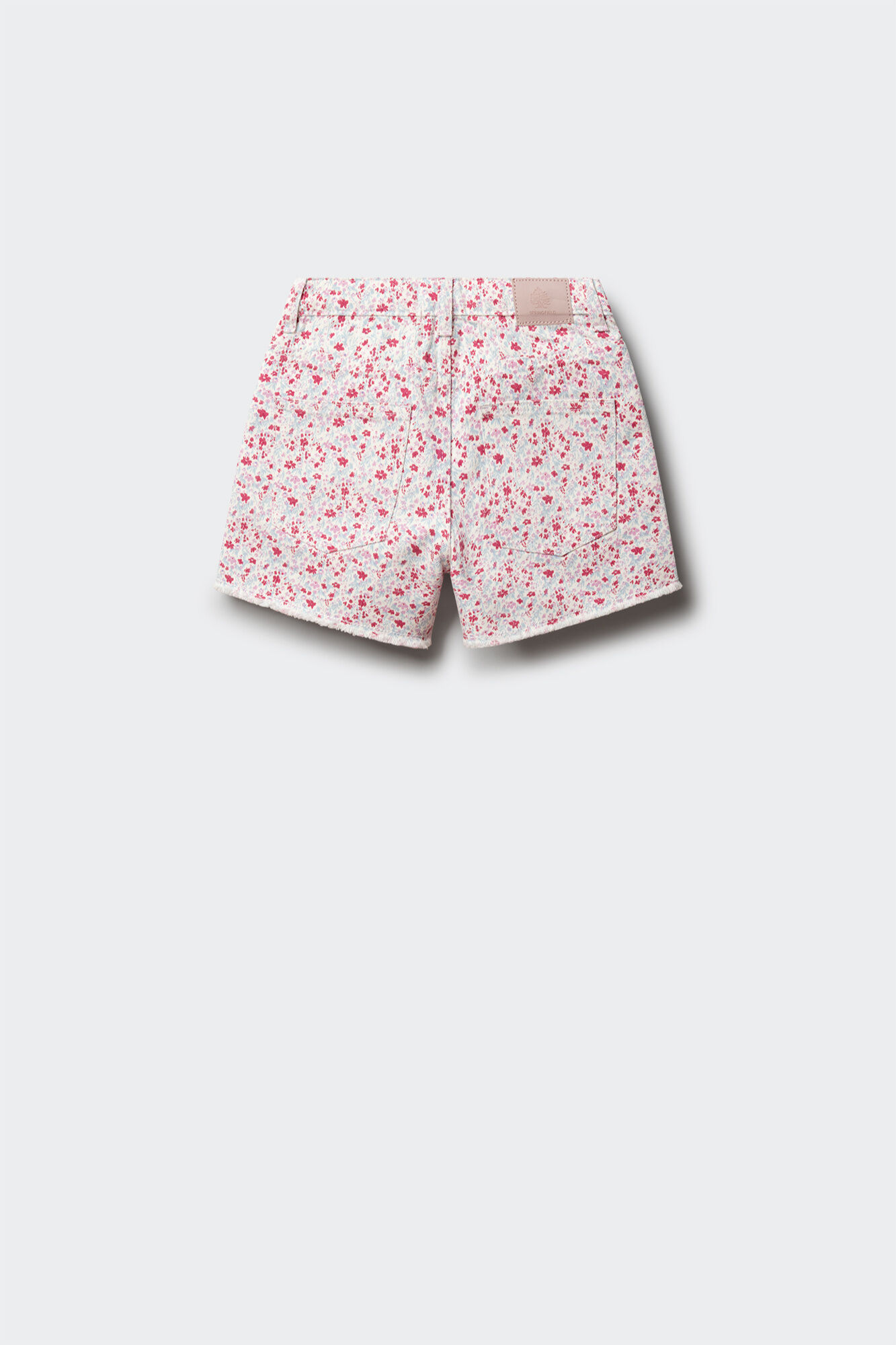 Springfield Kids Short de sarga con estampado floral para ni&ntilde;a