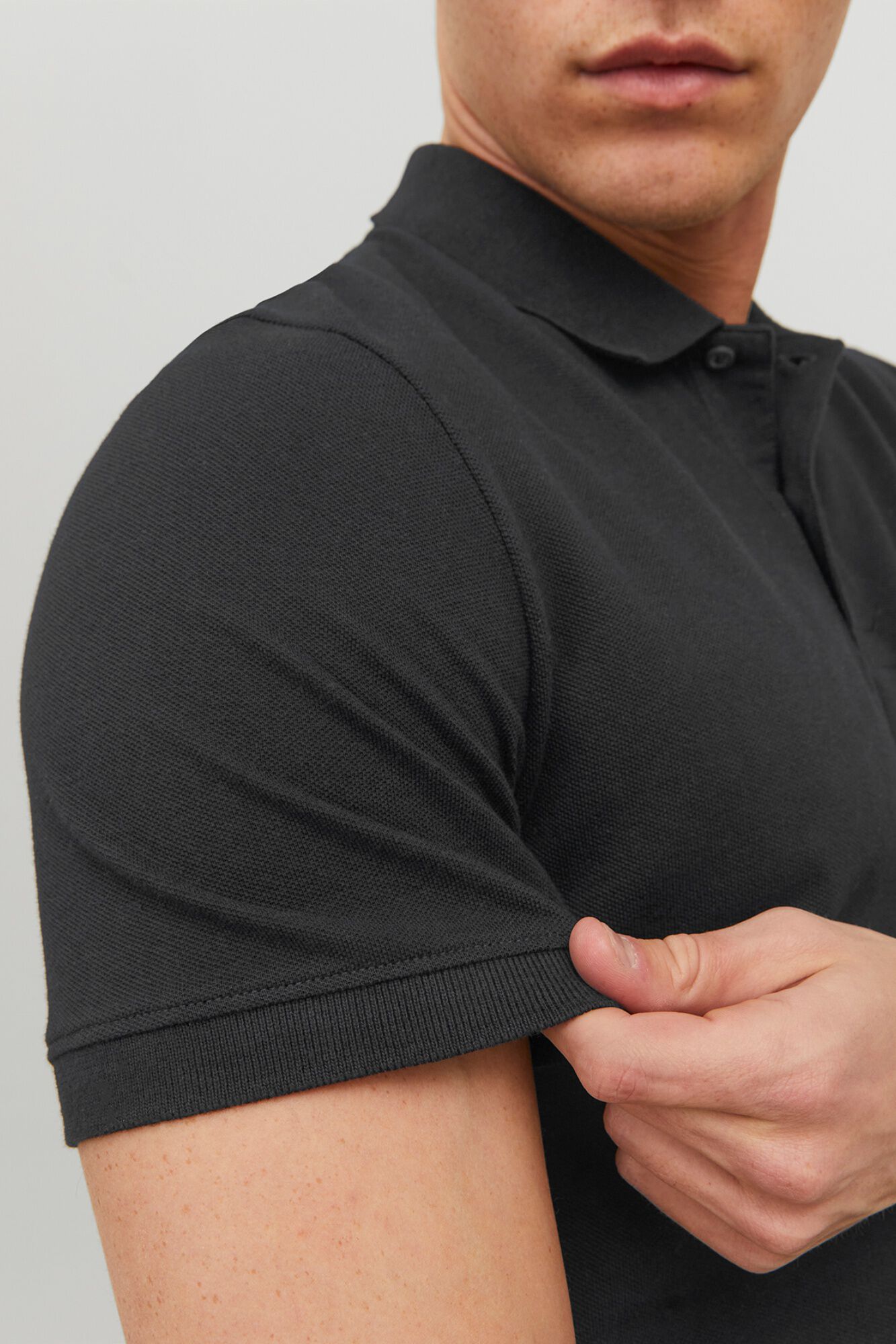 Jack & Jones Polo slim fit liso negro