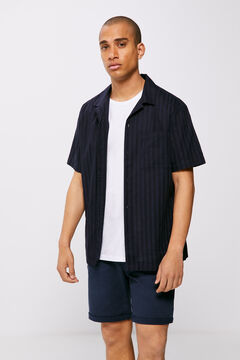 Springfield Bermuda vaquera 5 bolsillos slim lavada azul