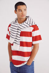 Springfield Camiseta raya roja ancha rojo