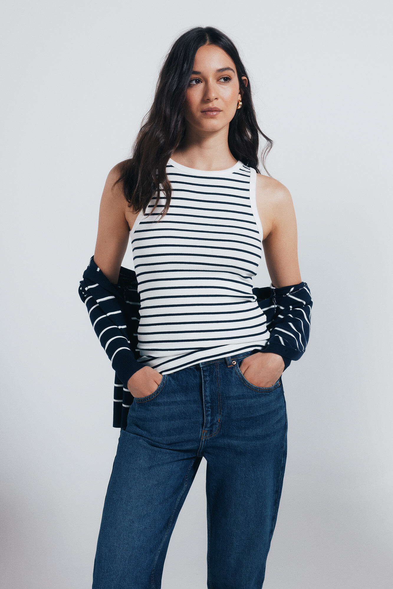 Springfield Jeans mom azul