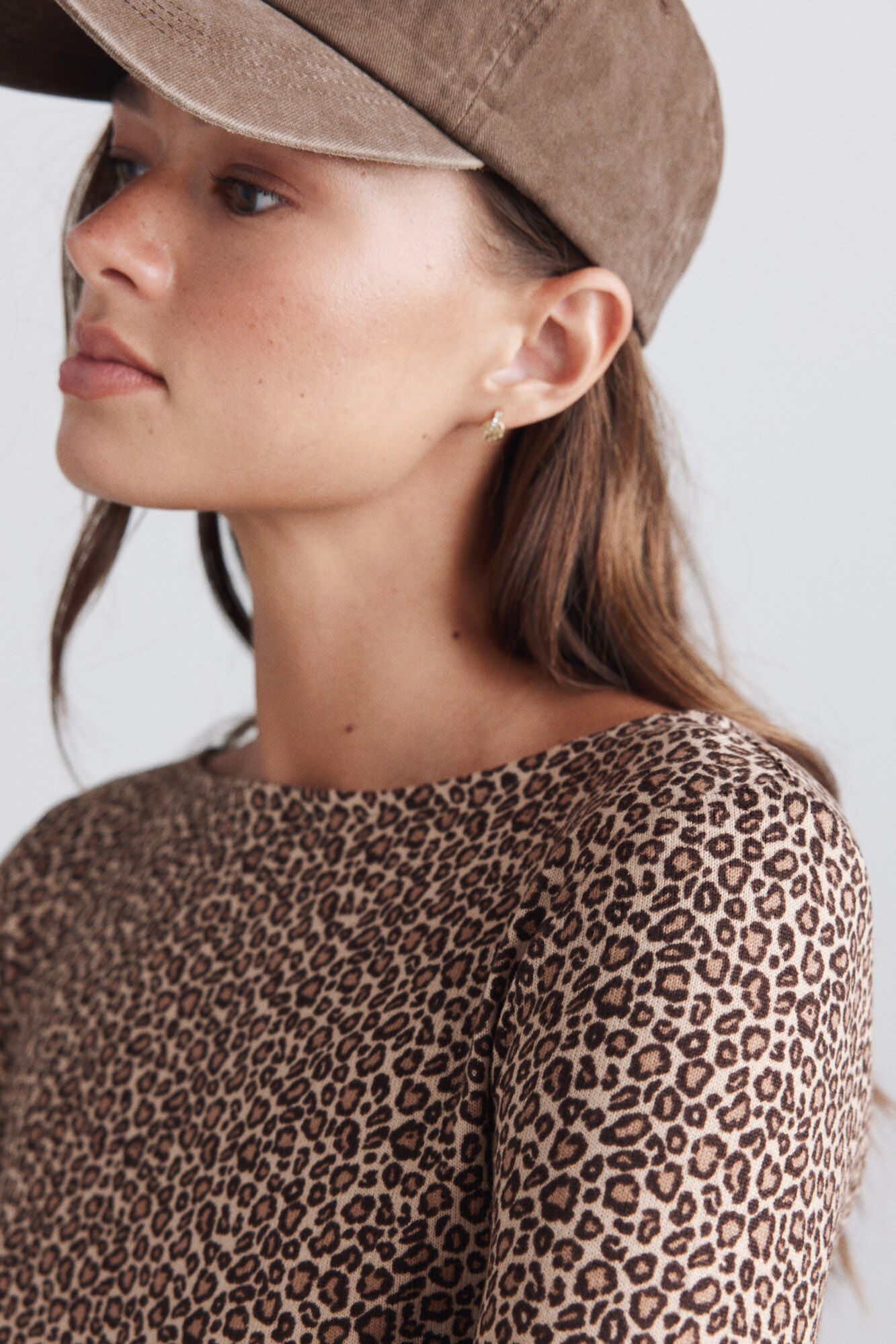 Springfield Playera animal print nude