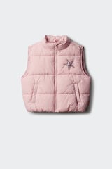 Springfield Kids Chaleco acolchado de estrella para ni&ntilde;a rosa