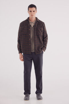 Springfield Sobrecamisa cuadros café