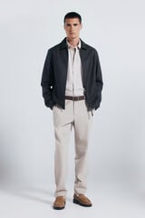 Springfield Pantalón chino jogger comfort fit café