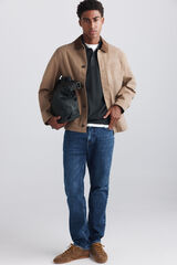 Springfield Sobrecamisa de algod&oacute;n beige