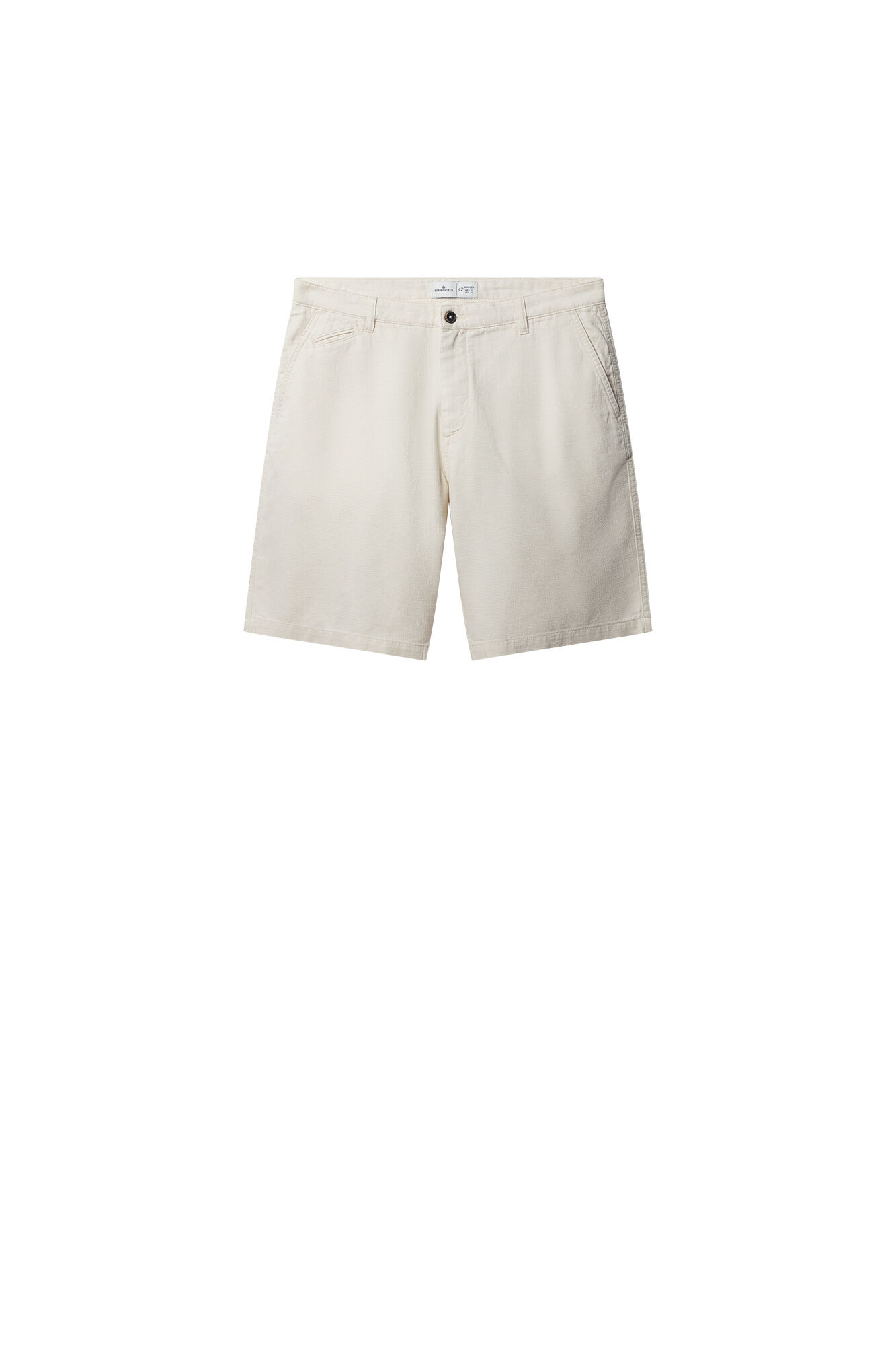 Springfield Bermudas de algod&oacute;n comfort fit blanco