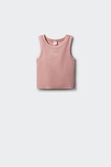 Springfield Kids Top bordado varsity ni&ntilde;a rosa