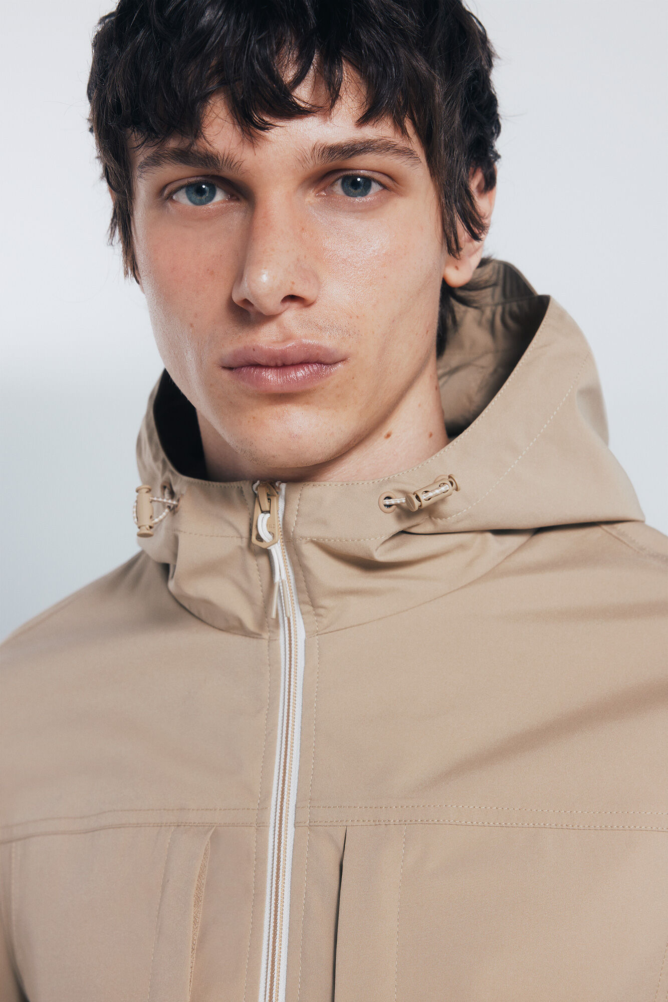 Springfield Parka t&eacute;cnica beige