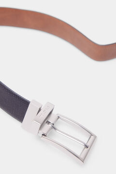 Springfield Cinturón reversible microperforado negro