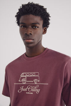 Springfield Playera just chilling púrpura