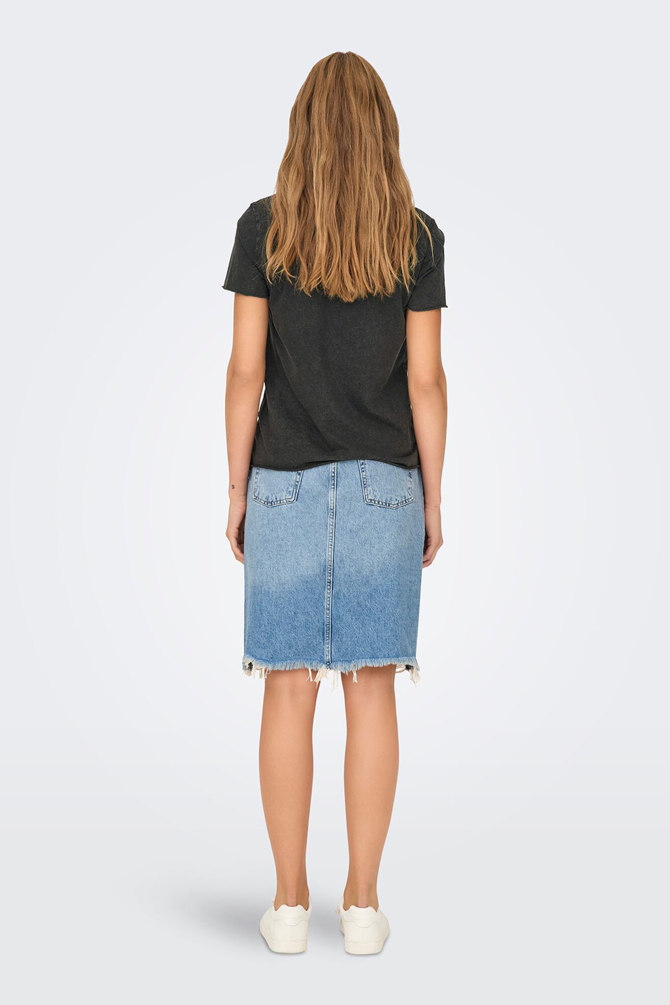 Only Playera estampada de manga corta gris