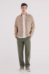 Springfield Pantalón recto canvas kaki