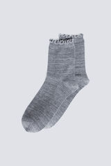 Springfield Calcetín largo lurex gris