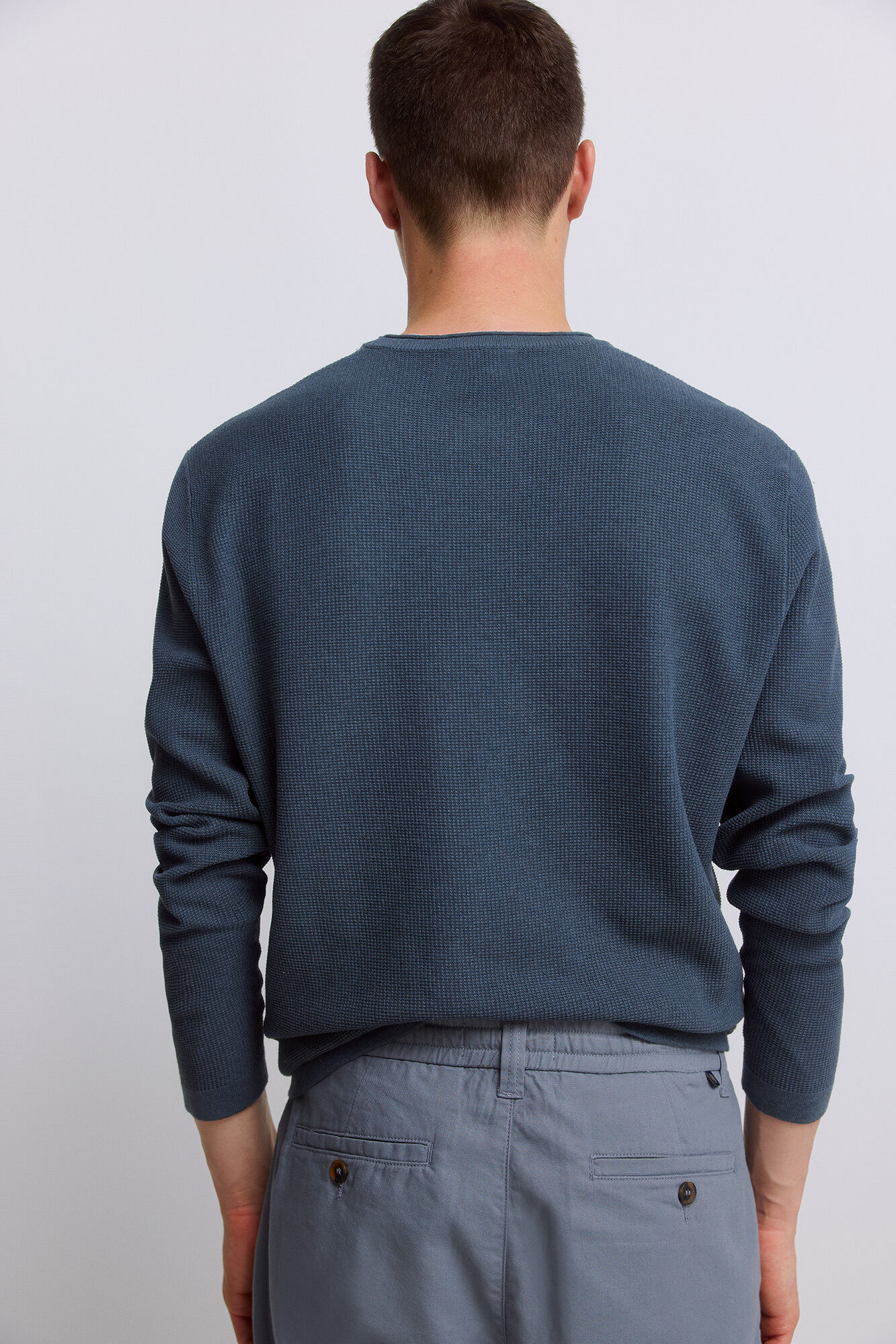 Springfield Jersey de estructura doble azul indigo