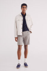 Springfield Bermuda estructura color slim fit café