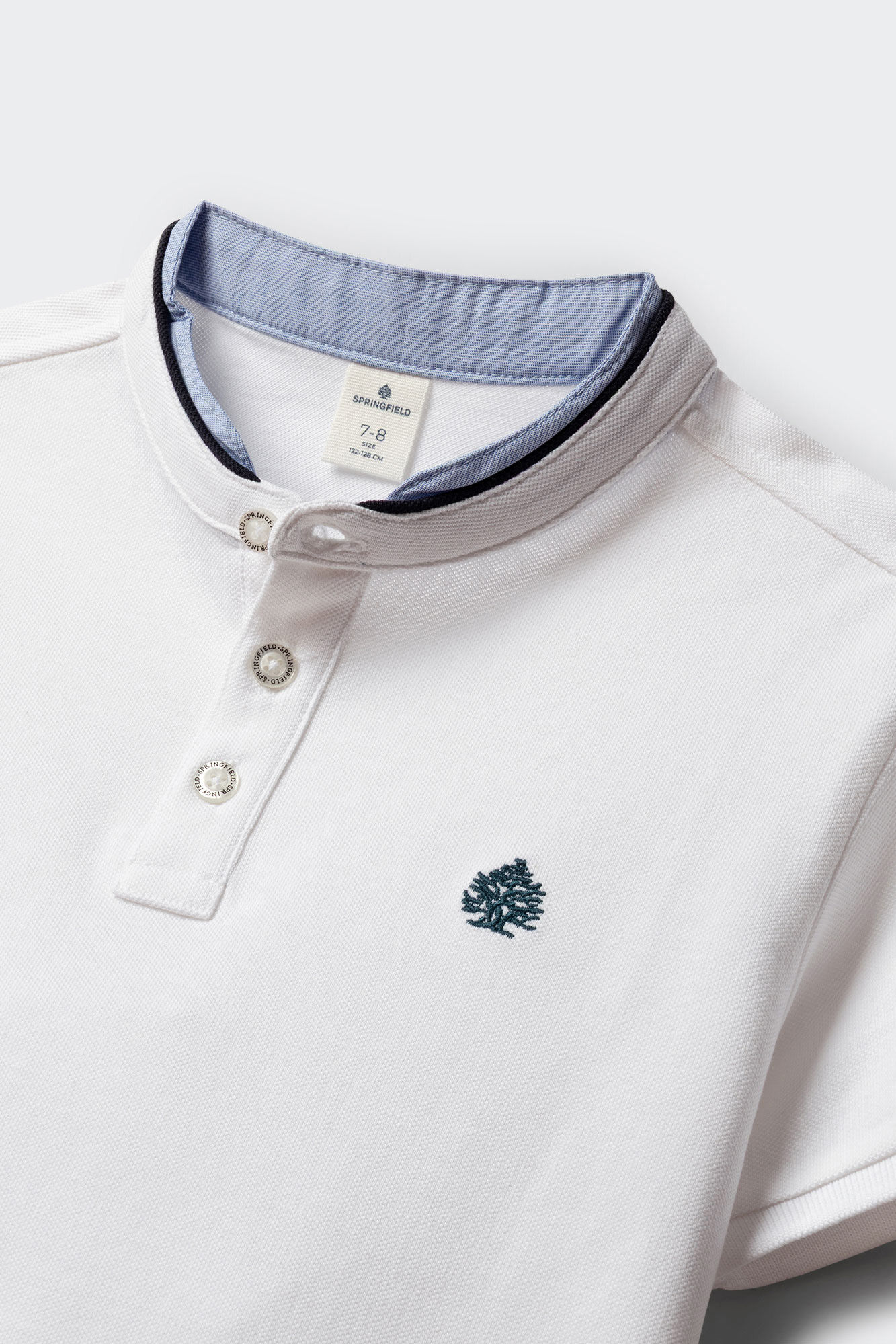 Springfield Kids Polo cuello mao de chambray para ni&ntilde;o natural