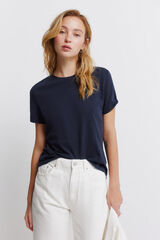 Springfield Playera b&aacute;sica manga corta marino