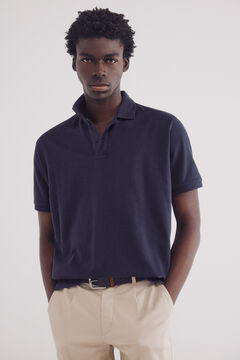 Springfield Polo estructura regular fit azul