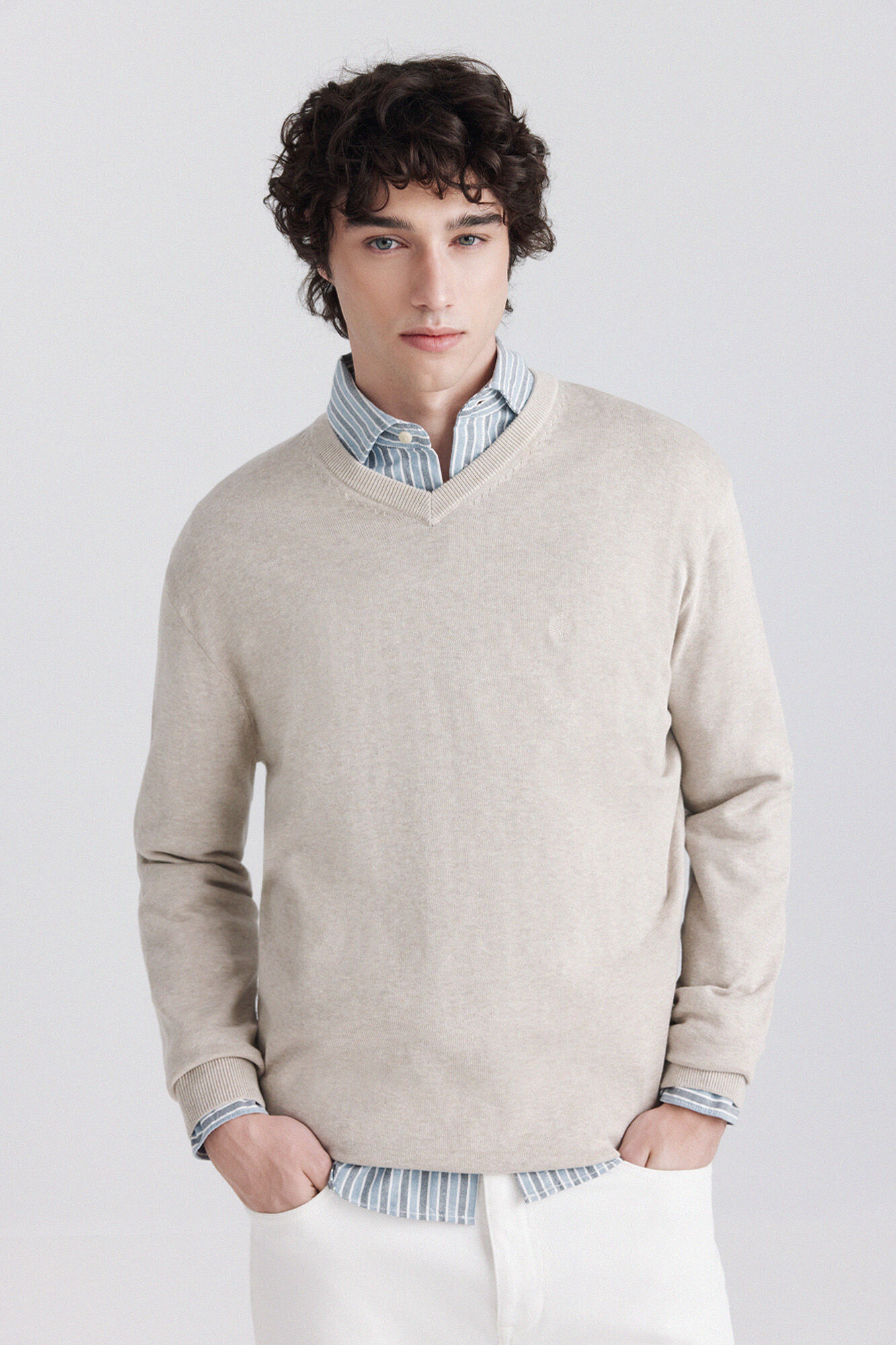 Springfield Jersey b&aacute;sico cuello pico