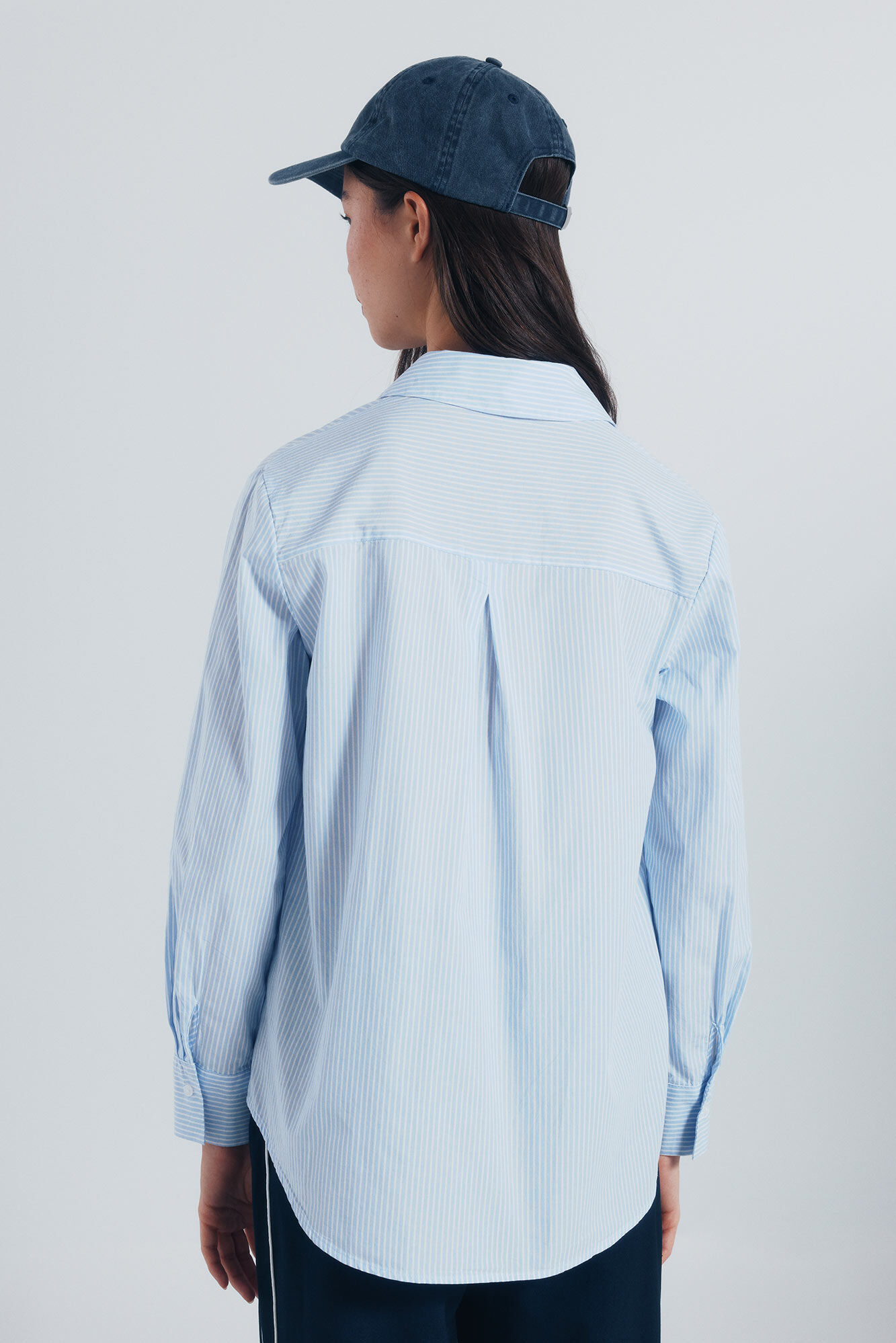 Springfield Camisa rayas larga azul