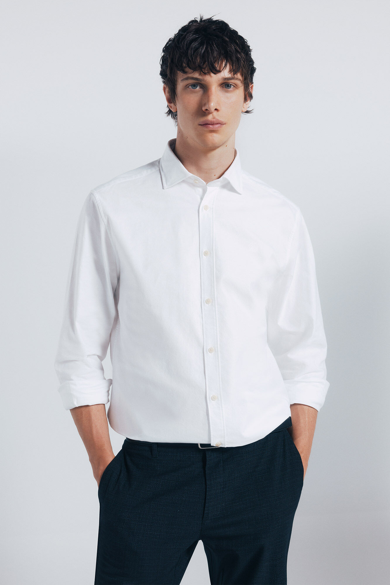 Springfield Camisa Oxford ligera natural
