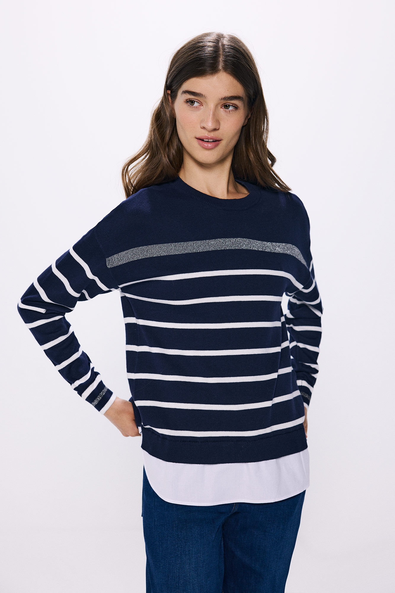 Springfield Su&eacute;ter "Love" combinado algod&oacute;n