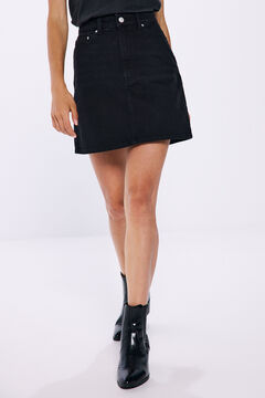 Springfield Falda mini vaquera negro