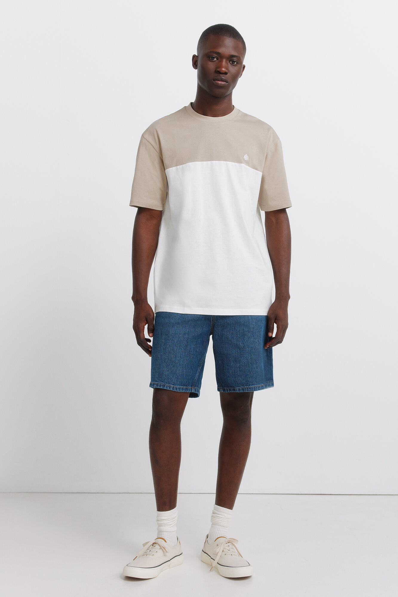 Springfield Playera de bloques de color caf&eacute;