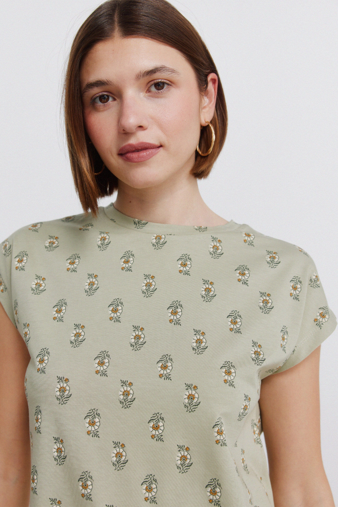 Springfield Playera de manga corta estampada