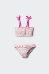 Springfield Bikini flores niña rosa