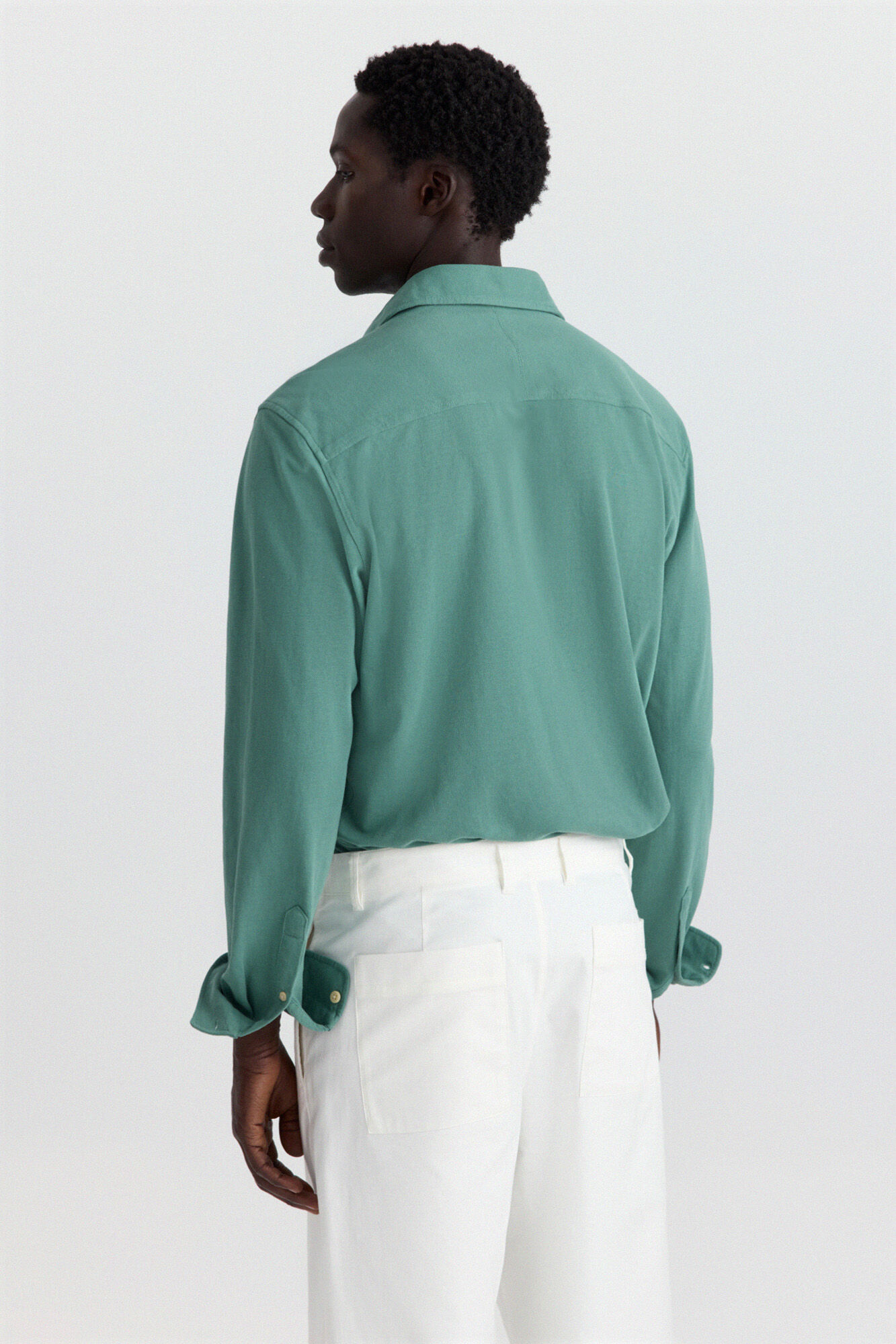 Springfield Camisa de piqu&eacute; verde