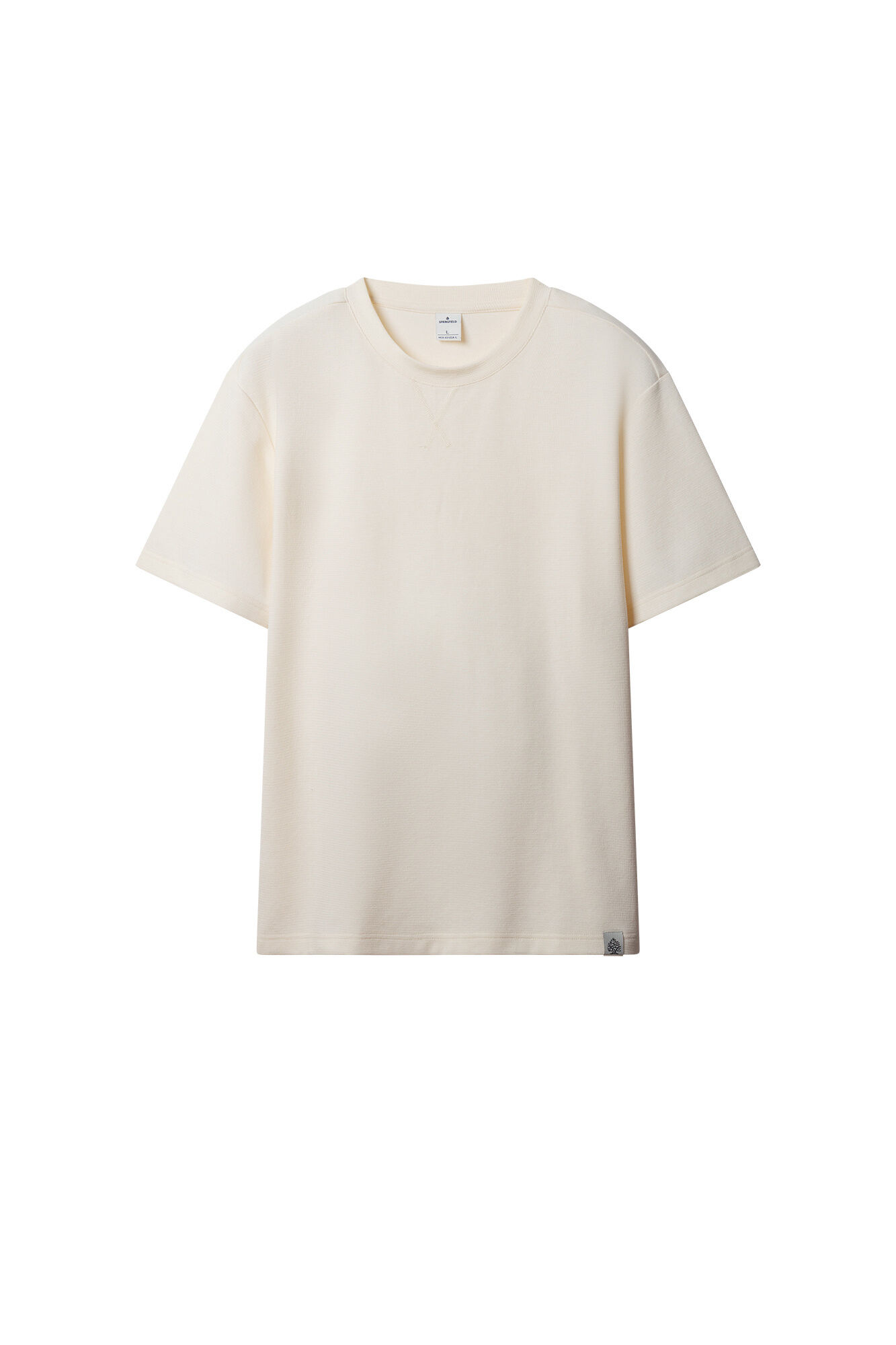 Springfield Playera de tela waffle blanco