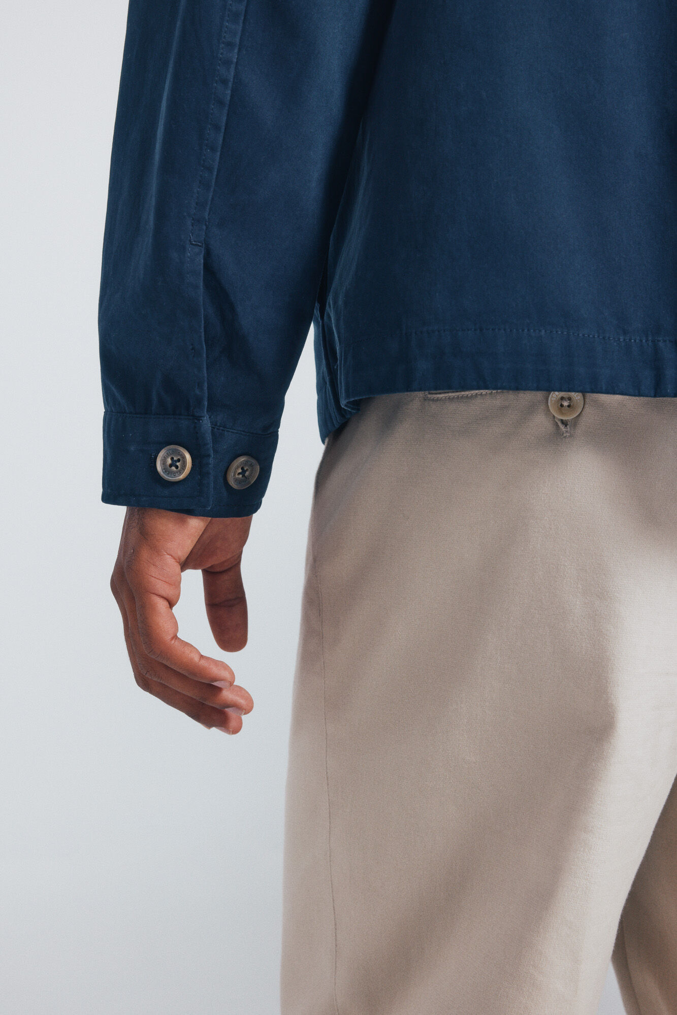 Springfield Sobrecamisa de algod&oacute;n azul