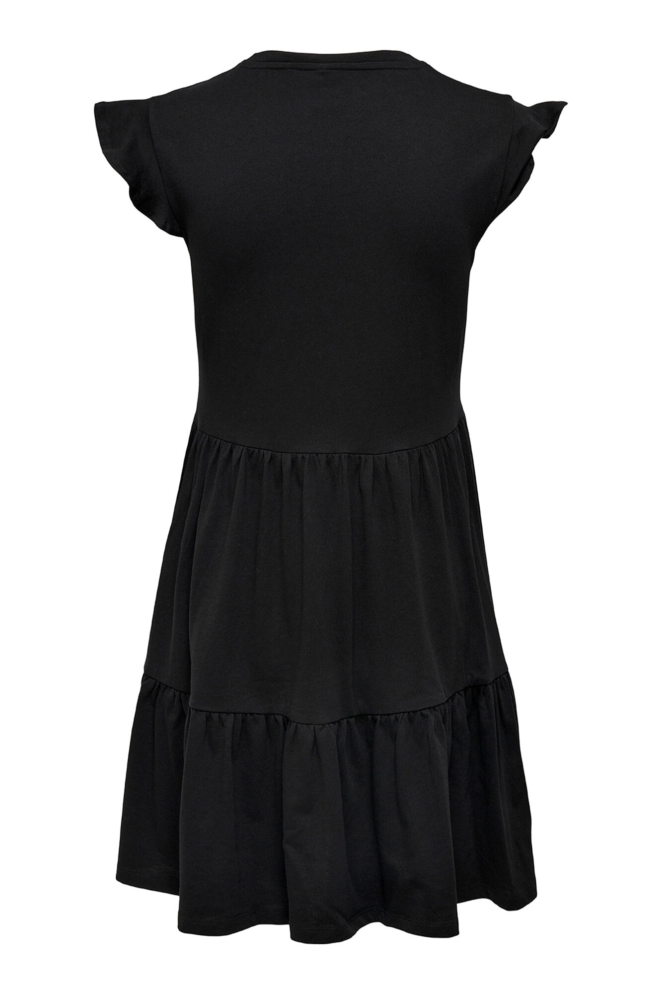 Only Vestido corto manga corta negro