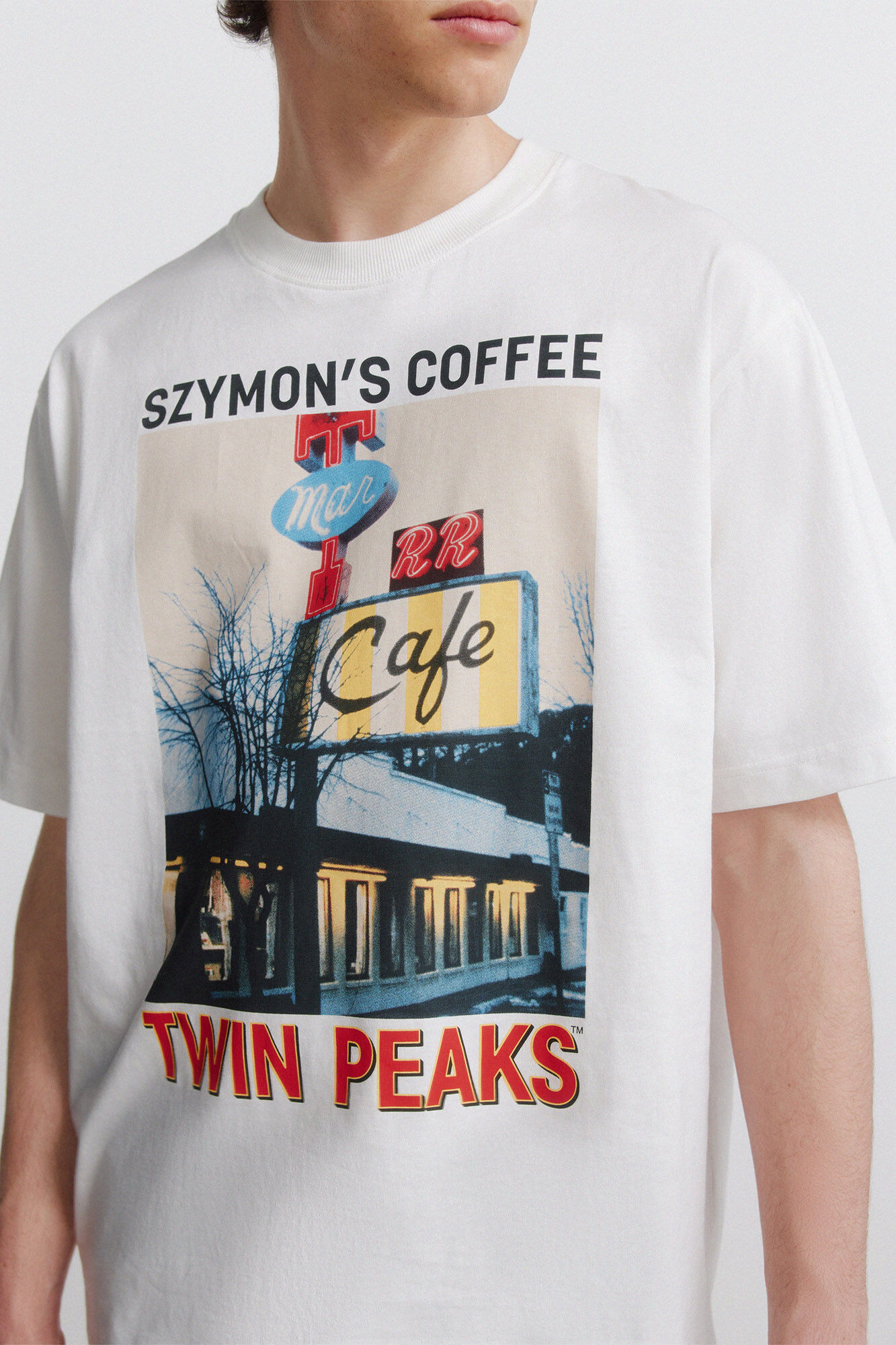 Springfield Playera Twin Peaks marfil