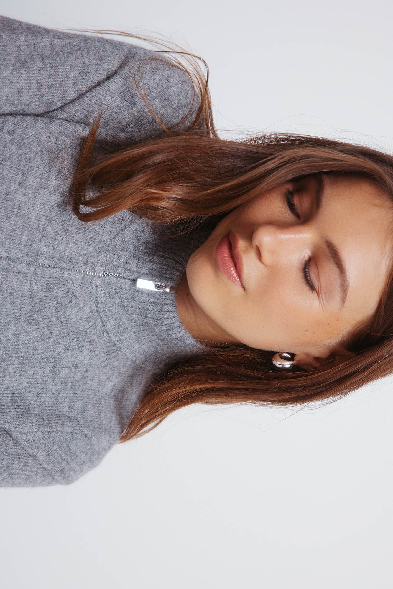 Springfield C&aacute;rdigan con cierre gris