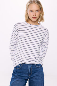 Springfield Playera a rayas café