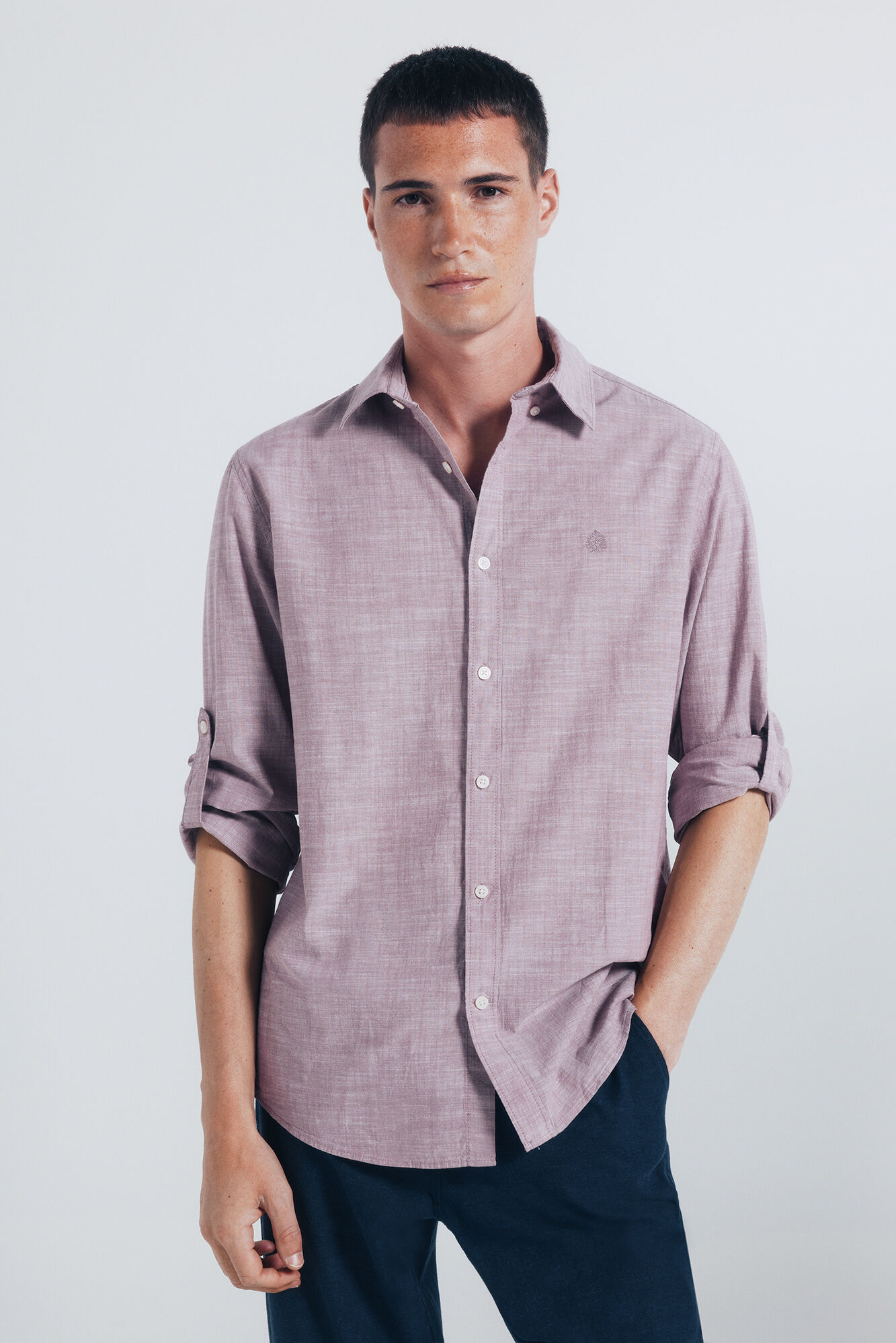 Springfield Camisa algod&oacute;n slub