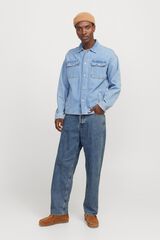 Jack & Jones Jeans baggy de tiro alto azul tinta