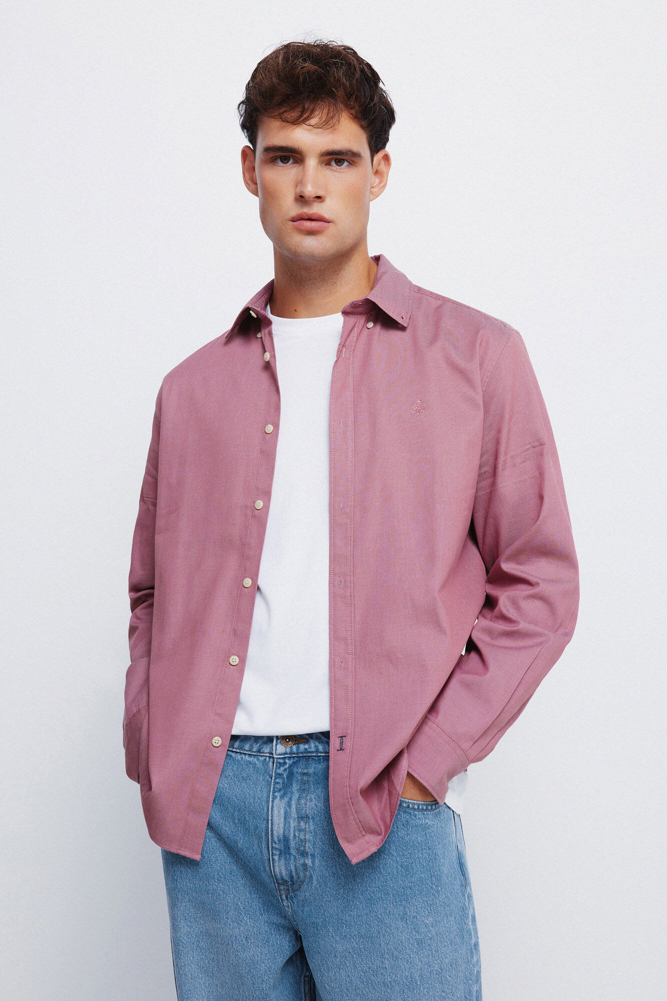 Springfield Camisa estructurada bicolor