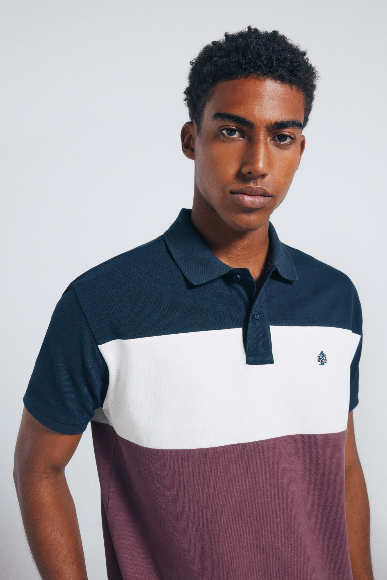 Springfield Polo regular fit en piqu&eacute; color block