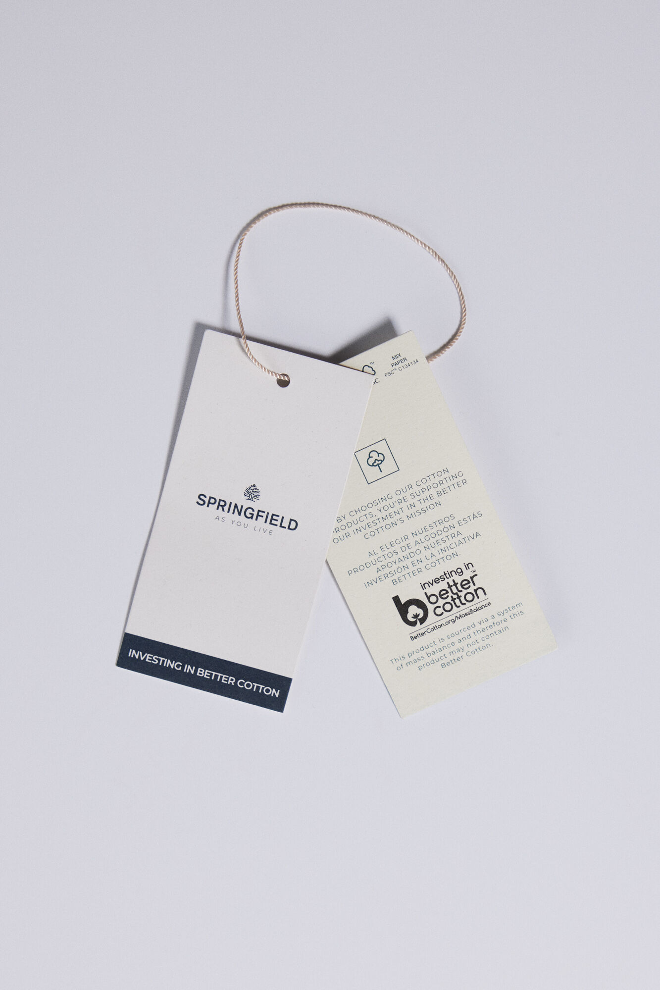 Springfield Playera rayas clara blanco