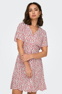 Springfield Vestido corto estampado natural