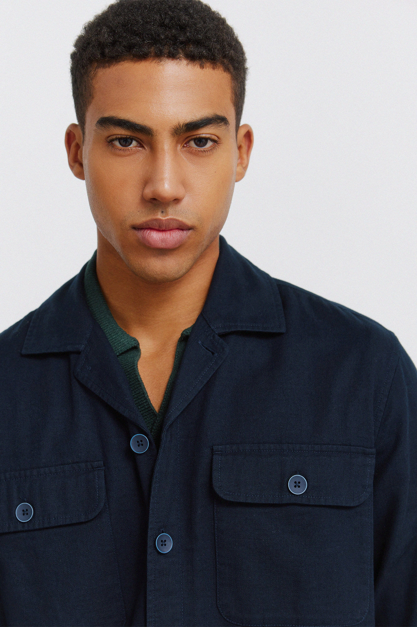 Springfield Sobrecamisa de algod&oacute;n slub