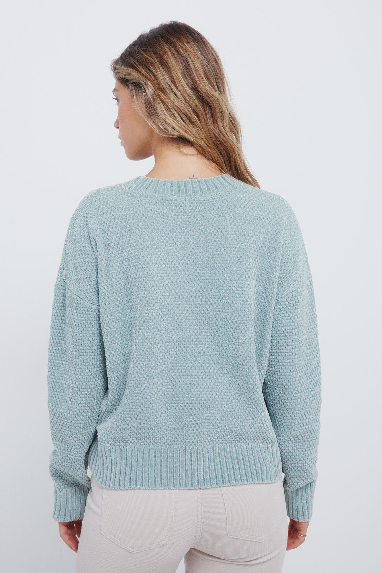 Springfield Jersey de punto trenzado de chenilla caza oscuro