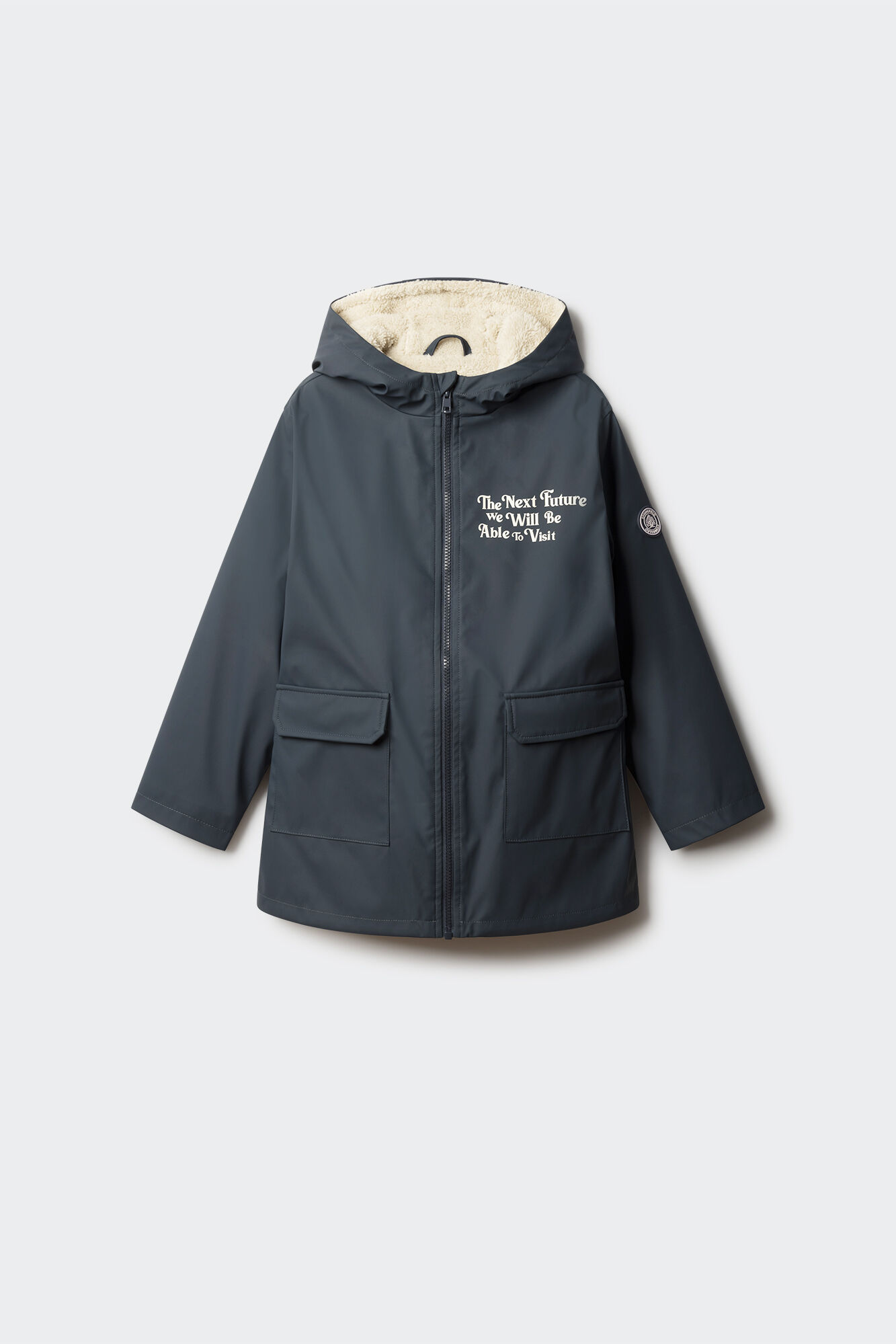 Springfield Kids Parka azul marino frase ni&ntilde;o azul